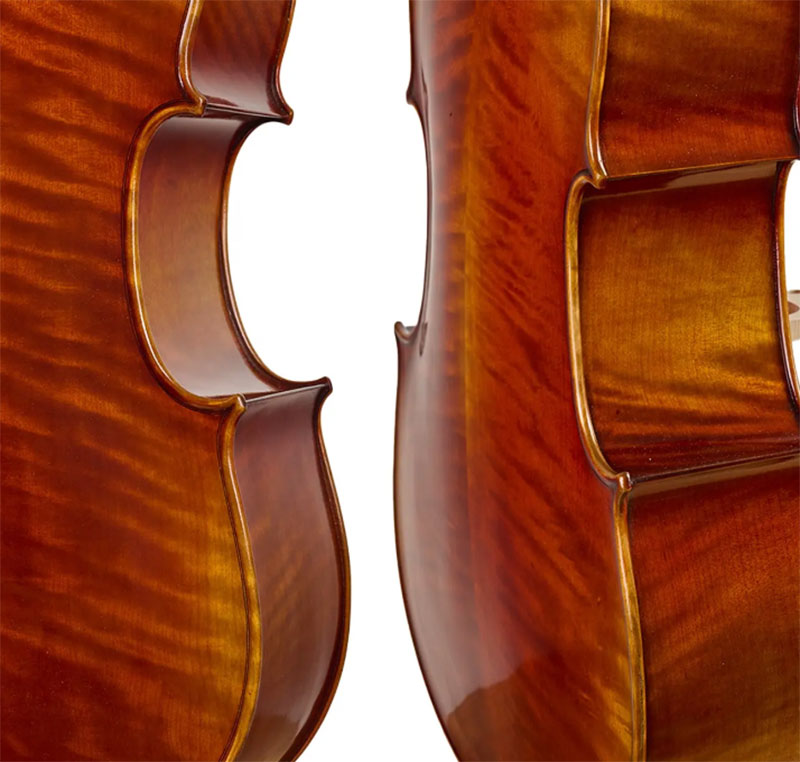 棕色仿古低音提琴